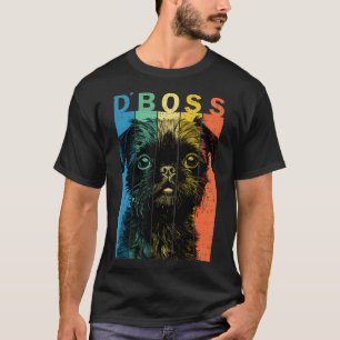 Der lustige Brüsseler Griffon Boss Mama Vater Dog  T-Shirt