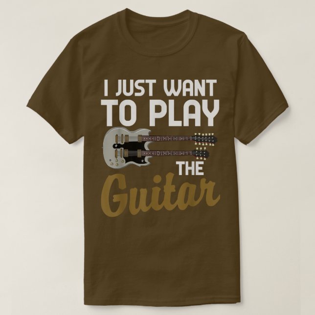 Der lustige Gitarrist Musiker, den ich gerade Gewo T-Shirt (Design vorne)