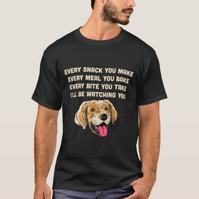 Der lustige Golden Retriever, den ich dir beobacht T-Shirt (Vorderseite)