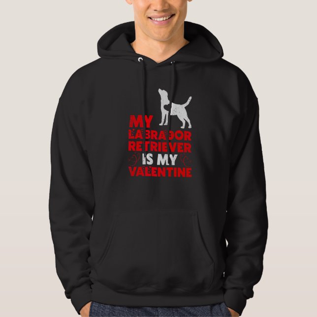 Der lustige Hund mein Labrador Retriever ist mein  Hoodie (Vorderseite)