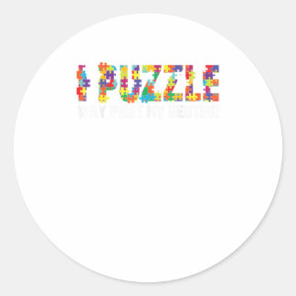 Der lustige I-Puzzle-Weg verbringt mein Bedtime Ni Runder Aufkleber