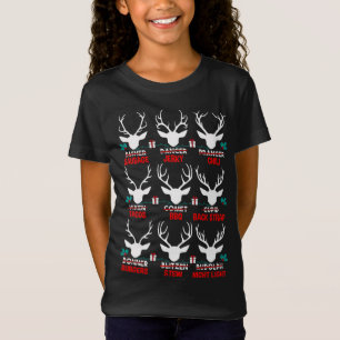 Der lustige Jäger aller Rentiere des Weihnachtsman T-Shirt