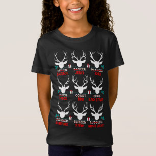 Der lustige Jäger aller Rentiere des Weihnachtsman T-Shirt