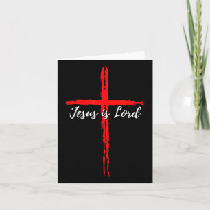 Der lustige Jesus ist Herr mit Christlichem Christ Karte