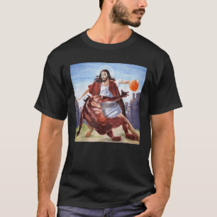 Der lustige Jesus überquert die Christliche Religi T-Shirt