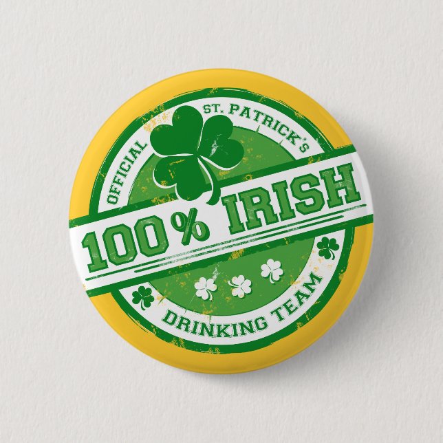 Der lustige Knopf von St. Patrick's Irish Drinking Button (Vorderseite)