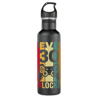 Der lustige Level 30 entriegelt seine Männer BDay  Edelstahlflasche
