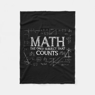 Der lustige Nerd der Wissenschaft mathematisiert d Fleecedecke