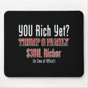 Der lustige politische Korrupte Trump wird im Amt Mousepad