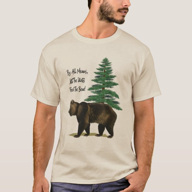 Der lustige T - Shirt der Grizzly-Bärn-Männer (Vorderseite)
