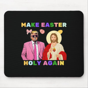 Der lustige Trump Jesus Christus macht Ostern heil Mousepad