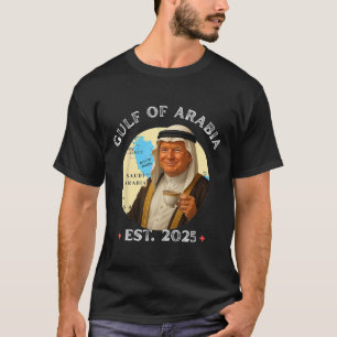 Der lustige Vintage Trump-Golf von Arabien im Rück T-Shirt