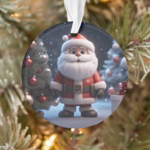 Der lustige Weihnachtsmann Ornament