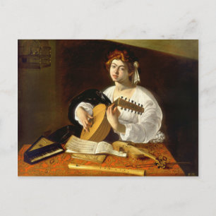 Der Lute Player - Caravaggio Postkarte