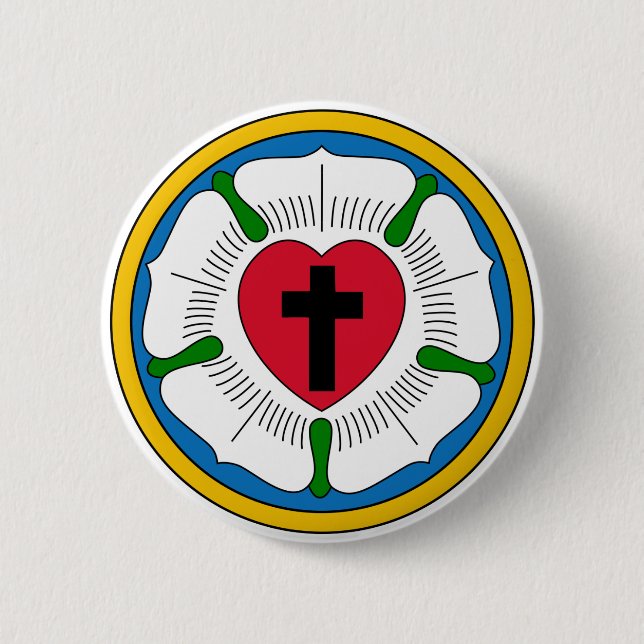 Der Luther RoseLutheranism Martin Luther Button (Vorderseite)