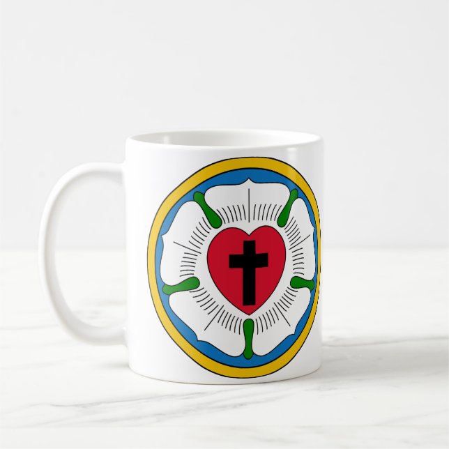 Der Luther RoseLutheranism Martin Luther Kaffeetasse (Links)
