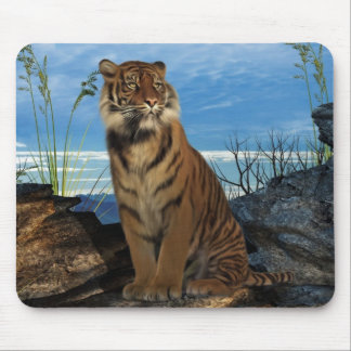 Der mächtige bengalische Tiger Mousepad
