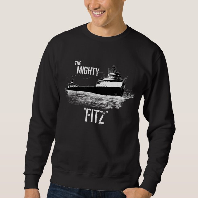 Der mächtige Fitz ~ SS Edmund Fitzgerald Sweatshirt (Vorderseite)
