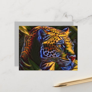 Der mächtige Jaguar - ein Dschungelräuber Postkarte