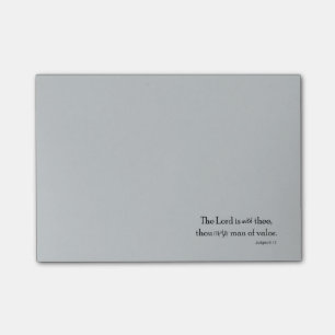 Der mächtige Mann der Valor Bible Verse Post-it Klebezettel