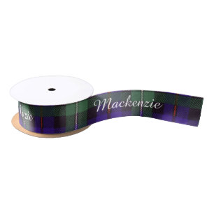 Der Mackenzie-Clan karierter schottischer Tartan Satinband