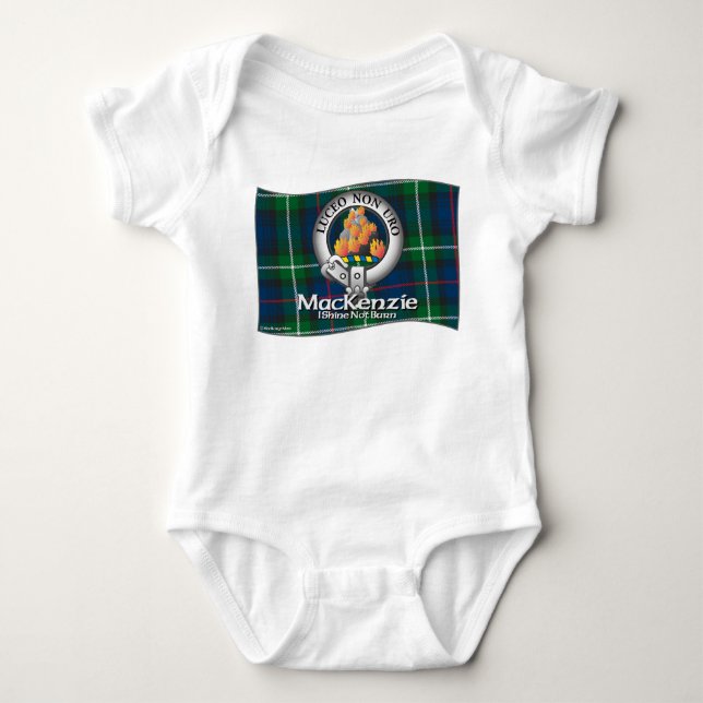 Der Mackenzie-Clan-Kleid Baby Strampler (Vorderseite)