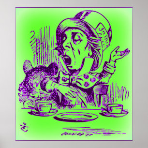 Der Mad Hatter - Alice im Wunderland Poster