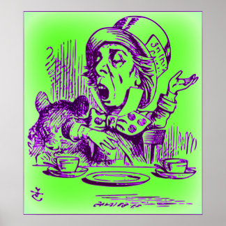 Der Mad Hatter - Alice im Wunderland Poster