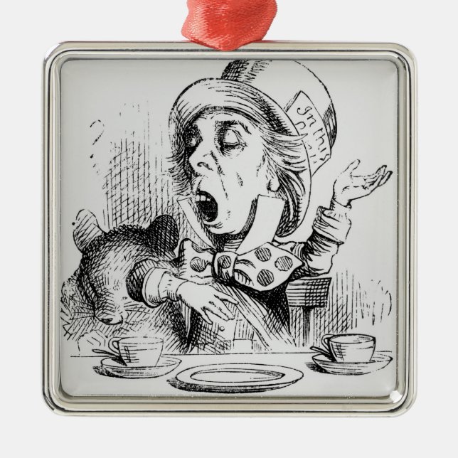 Der Mad Hatter Ornament Aus Metall (Vorne)