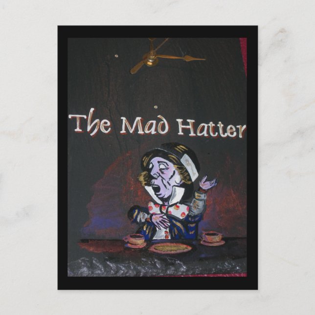 Der Mad Hatter Postkarte (Vorderseite)