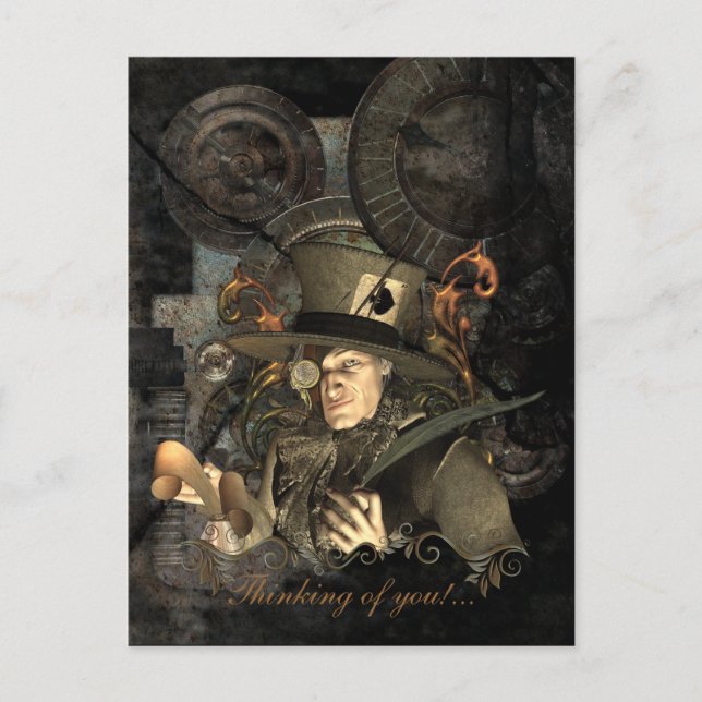 Der Mad Hatter Postkarte (Vorderseite)