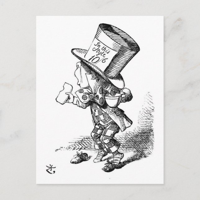 Der Mad Hatter Postkarte (Vorderseite)