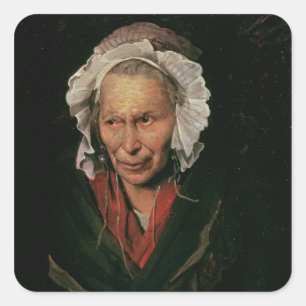 Der Madwoman oder die Obsession von Neid, 1819-22 Quadratischer Aufkleber