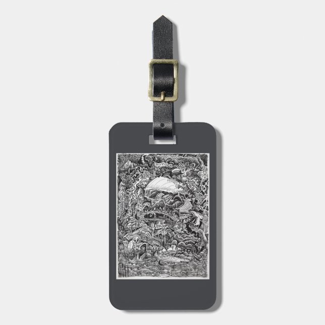 Der Maelstrom-wart Gepäckanhänger (Vorderseite vertikal)