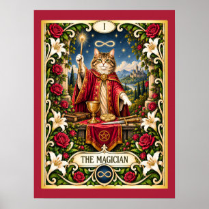 Der Magier-Katze-Tarot - Macht und Potenzial Poster
