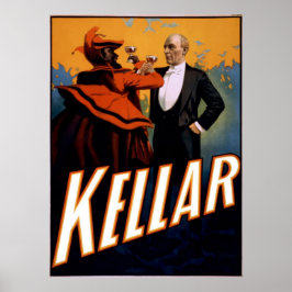 Der Magier Kellar toasts auf den Teufel Poster
