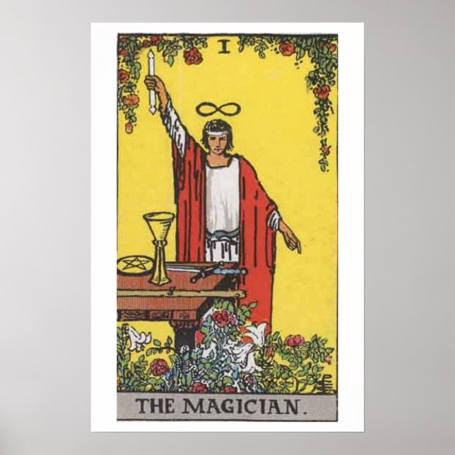Der Magier Tarotkartenposter Poster (Vorne)