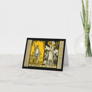 Der Magier und der Turm Tarot 2 Karte