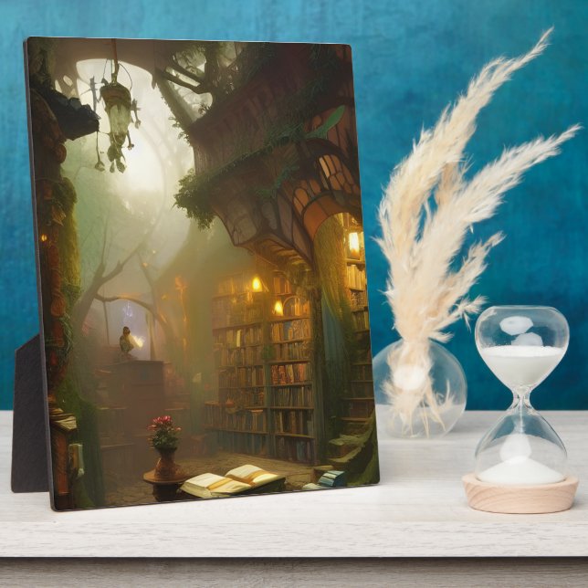 Der magische Buchladen Fantasy Art Tabletop Fotoplatte (Seite)
