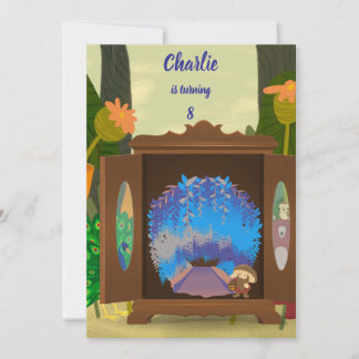 Der magische Closet Forest-Geburtstag Einladung