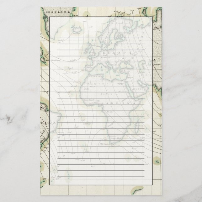 Der magnetische Niedergang der Welt Briefpapier (Vorderseite)