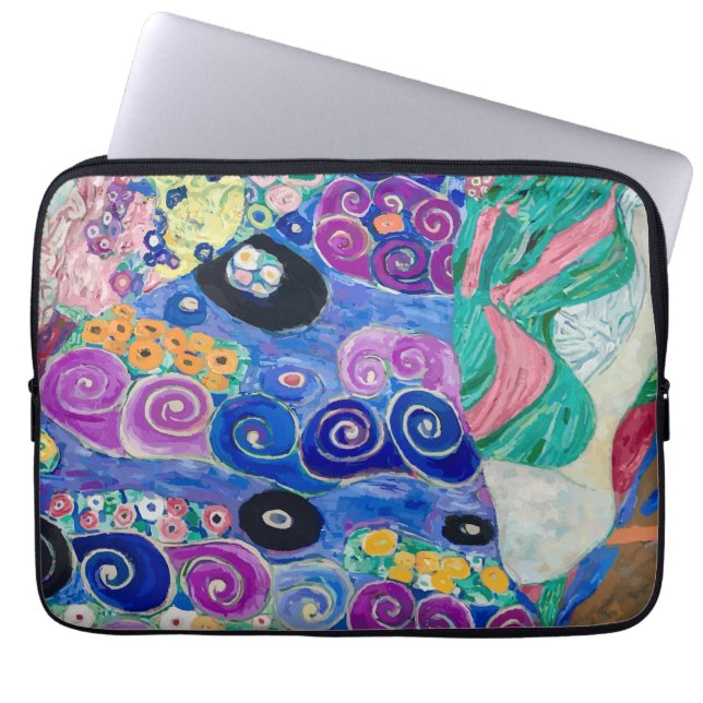 Der Maiden von Gustav Klimt Laptopschutzhülle (Vorderseite)