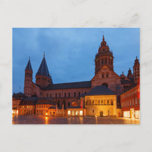 Der Mainzer Dom in Rheinland Pfalz Postkarte