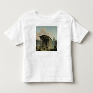 Der Maison Carree mit dem Amphitheatre Kleinkind T-shirt