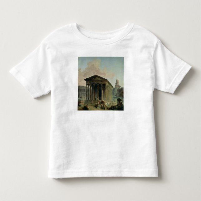 Der Maison Carree mit dem Amphitheatre Kleinkind T-shirt (Vorderseite)