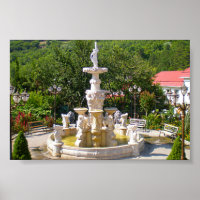 Der majestätische Brunnen des Zoos von Yalta "Märc