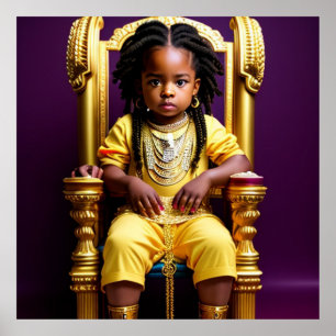 Der majestätische junge König Poster