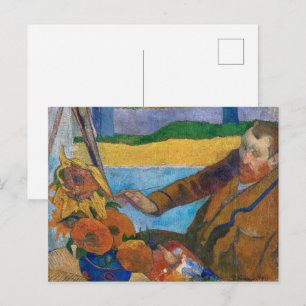 Der Maler der Sonnenblumen Paul Gauguin Postkarte