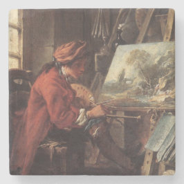 Der Maler in Seinem Studio (von François Boucher) Steinuntersetzer