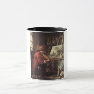 Der Maler in Seinem Studio (von François Boucher) Tasse